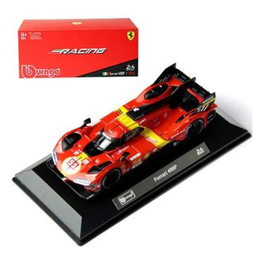 Imagem de Miniatura modelo carro bburago 1:24 le mans ferrari 499p