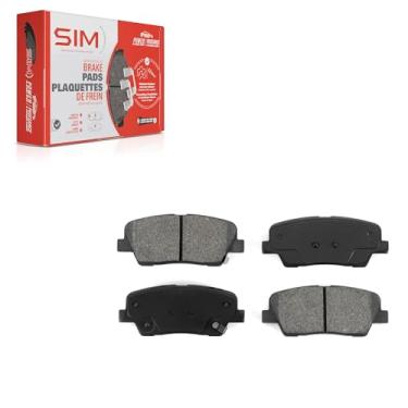 Imagem de Pastilhas de freio a disco traseiro SIM-1284 para Hyundai Kia Sorento Santa Fe Sport Sedona Genesis Coupe Entourage Borrego Equus K900 XL