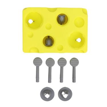 Imagem de Haofy Puzzle DE Gato Interativo Alimentador DE Alimentação Lenta TRIMADOR DE DISPENSOR DO TRAMADOR para Estimulação Mental Exercício Físico Plástico Seguro Com um Jogo Divertido DE (Amarelo)