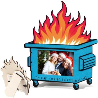 Imagem de Yerliker 1 conjunto de porta-retratos de lixeira para decoração de mesa, presentes de agradecimento de funcionários 12 x 14 cm, mini porta-fotos, presentes engraçados de escritório para colegas de