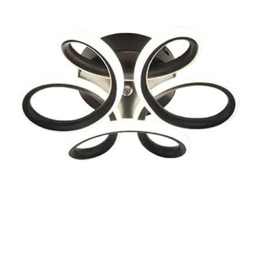 Imagem de 3 Cores(110V/220V) Luminária De Teto Pendente Led Moderna Lustre para Corredor Sala Quarto Cozinha(Estilo C/Preto(110V-220V))