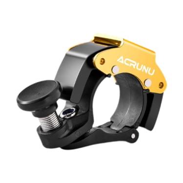 Imagem de kowaku Campainha de bicicleta com som nítido, inovadora, compacta, leve e fácil de instalar, campainha de aviso para bicicletas de estrada e montanha, Amarelo