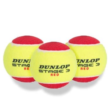 Imagem de BOLA DE TENIS DUNLOP MINI EST 3 RED 3 BOLAS POLYBAG