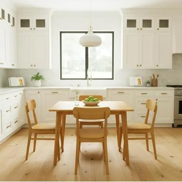 Imagem de Mesa 100cm de Jantar Envernizada Boho 4 lugares Quadrada