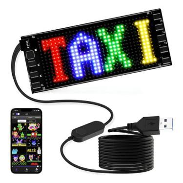 Imagem de Painel Led 17x07cm Imagens E Textos Coloridos - Minimen, Preto