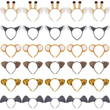 Imagem de Bandanas Animal Safari Ears Kigeli para crianças, 30 unidades
