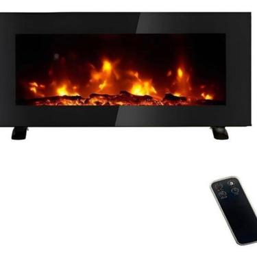 Imagem de Aquecedor Elétrico Controle Lareira Virtual Chama 98X46X20Cm