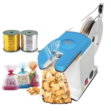 Imagem de CNAOHGHN MáQuina AutomáTica De Amarrar Sacos De PãO, DiâMetro De Empacotamento 0,1-1,2 Mm, Comprimento Da Cinta: 70 Mm, MáQuina De Amarrar Sacos De Torrada, Dispensador De Amarrar Sacos Para Cintar