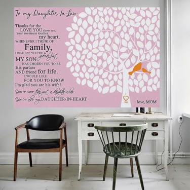 Imagem de Arte de parede em tela de árvore do amor de fantasia, pôster colorido abstrato para estética de quarto, 12 x 18 polegadas (30 x 45 cm)