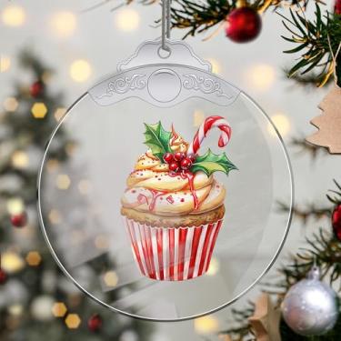 Imagem de Enfeites de Natal para pendurar em cristal de sobremesa, enfeites de árvore de Natal feitos à mão, decoração de carro e casa - presentes de Natal, decoração de artesanato em acrílico, ideias de troca