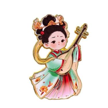 Imagem de Ímã de geladeira Chinese Mythology Fairy com madeira de pipa 5x7,5 cm 