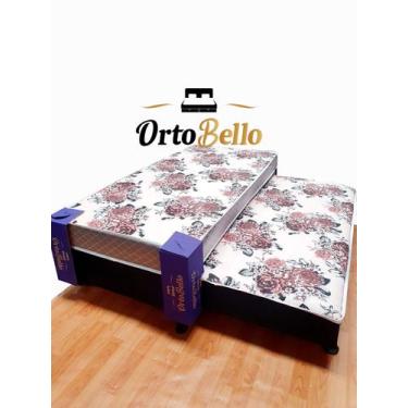 Imagem de Cama Box Solteiro Com Auxiliar Conjugado Lisboa Espuma D23 - Ortobello