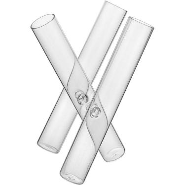 Imagem de Vaso Decorativo Casa Planta Tubos Borossilicato 12x21x13cm Branco