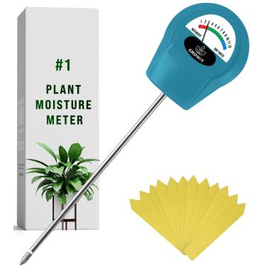Imagem de GROWIT Monitor de água do solo para plantas - Medidor de umidade do solo | Hidrômetro para plantas | Medidor de umidade de plantas | Testador de água para plantas | Cultivo de plantas internas e