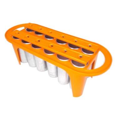 Imagem de Forma de Picole Redondo Com Guia De Palito Aluminio 12 Picoles - GALLI