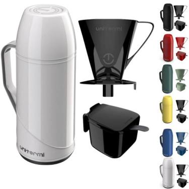 Imagem de Kit Garrafa Térmica Roma 1 Litro Com Suporte para Filtro de Café 102 e