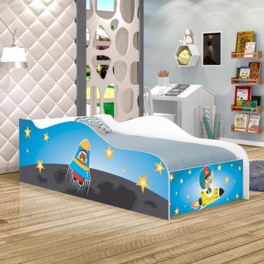 Imagem de Mini Cama Fun Astronauta E Foguete Infantil Com Colchão