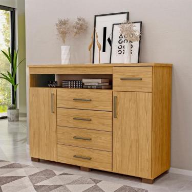 Imagem de Comoda 5 Gavetas 2 Portas 152 Cm Ols Co008 Marrocos Mxm