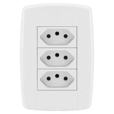 Imagem de Conjunto 3 Tomadas 10A - Ilumi Lev - 87123