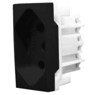 Imagem de Inova Class Modulo Tomada 10A Preto Ebano Fosco - Alumbra