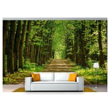 Imagem de Papel De Parede Estrada Caminho Floresta 3D Nes101 3M² - Você Decora