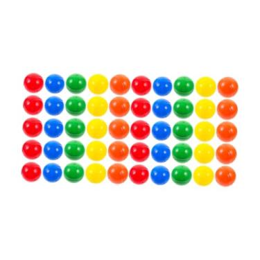 Imagem de Esquirla Bolas redondas para rifas, ideais para atividades em grupo grande. Bolas de bingo ocas. Cápsulas para máquinas de automática, 5 Cores, 45 a 50 Bolas