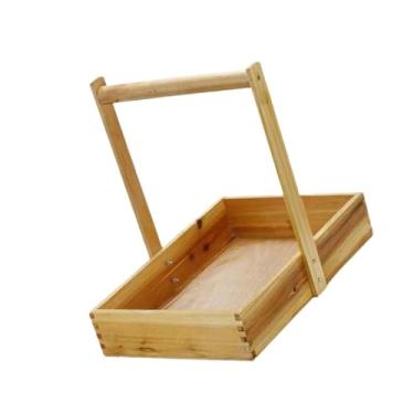 Imagem de KiBcsLic Carregar cesta de laboratório de ciências da cesta com alça de decoração de fazenda Bin Carry Bin Basket Storage Container Basket para instrumentos de, Camada única