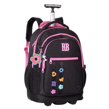 Imagem de Mochila De Rodas Rebecca Bonbon Juvenil Meninas - Clio Style, Preto