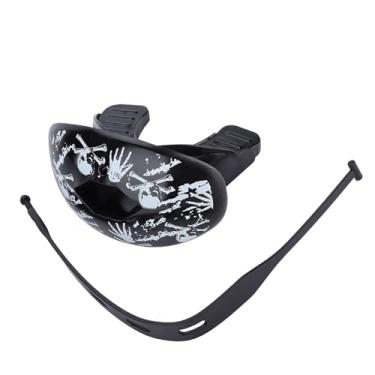 Imagem de Cryfokt Protetor de Dentes Resistente a Choques TPR para Boxe de Futebol de Rugby, Protetor Bucal de Ajuste Instantâneo para Esportes (Em forma de esqueleto)