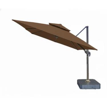 Imagem de Ombrelone Cloud 2,5x2,5m com Base - Solar Garden, Marrom