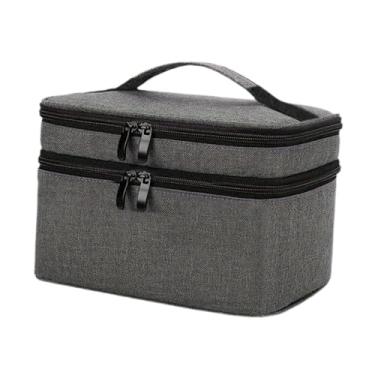 Imagem de Kokiya Caixa organizadora médica de 2 níveis, estojo multifuncional portátil para primeiros socorros, ideal para escritório, brinquedos, camping e outros