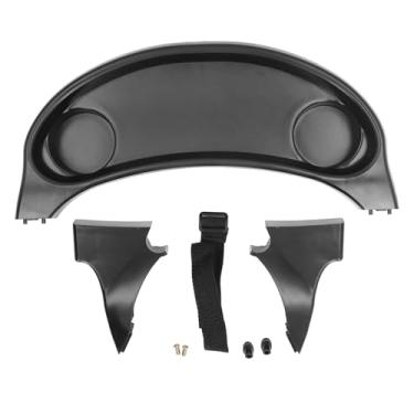 Imagem de CUOFYUNL Bandeja de lanche para carrinho de bebê Suporte de copo de instalação rápida Acessório de bandeja de carrinho para bebê criança