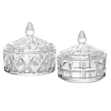 Imagem de Potiche 13x12,5 cm Cristal Ecológico Sortido Lyor