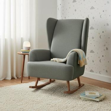 Imagem de Poltrona de Amamentação Balanço Teodora Mescla / Verde