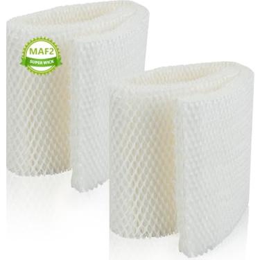 Imagem de EVERSHOW Filtro de umidificador MAF2 Super Wick de substituição, compatível com AIRCARE Essick Air MA0800 MA0600 MA0601 e Kenmore 15408 17006 29706 29988 umidificadores (pacote com 2)