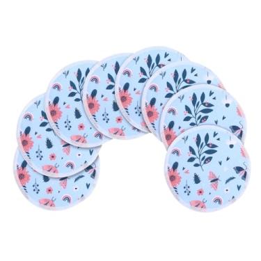 Imagem de Cryfokt Almofadas de Amamentação Reutilizáveis ​​Super Absorventes à Prova de Leite Laváveis ​​de 3 Camadas Almofada de Mamilo para Amamentação para Vazamento de Leite, 8 Unidades para Mães que Amamentam (G64)
