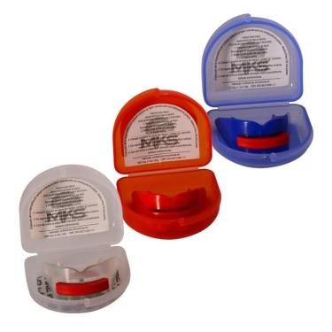 Imagem de Protetor Bucal Duplo para Karate MKS CBK Oficial-Unissex