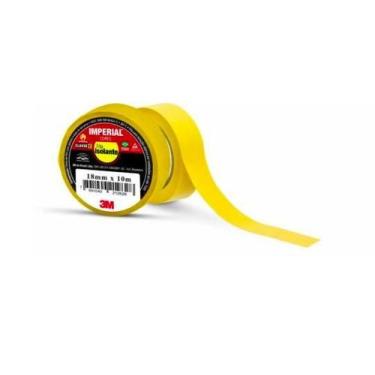 Imagem de Fita Isolante 3M Imperial  Amarela, 18 mm x 10 m