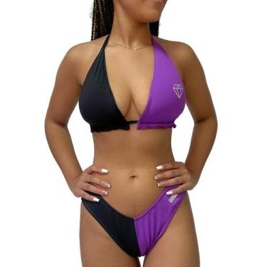 Imagem de Biquíni Com Bojo Cortininha Gringas Model, Violeta, Unico 36-42