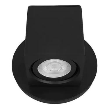 Imagem de Arandela Direcionável Quadrada Área Externa 12x8x6cm - Preto - MegaLux