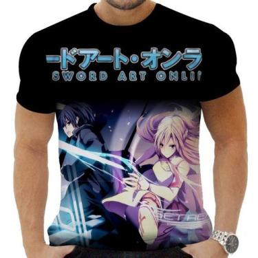 Imagem de Camiseta Camisa Personalizada Anime Clássico Sword Art Online 08 - Zah