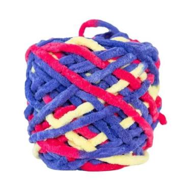 Imagem de Fio De Tricô De Chenille Macio, Linha De Algodão Ice Strip, Lã DIY Par