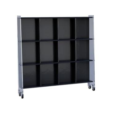 Imagem de Porta-revistas de acrílico para armário de arquivo, suporte de jornal, rack de armazenamento doméstico, suporte de impressora simples para livros de fotos, escritório em casa (preto)