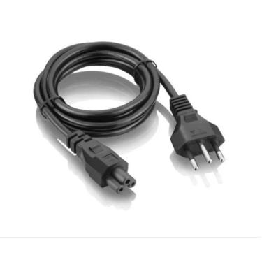 Imagem de Cabo Força Energia Tripolar 3 Pinos Tipo Fonte Notebook Tv