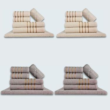 Imagem de Jogo De Toalhas 24 P?s Cole??o Montreal 100% Algod?o Bg+cz