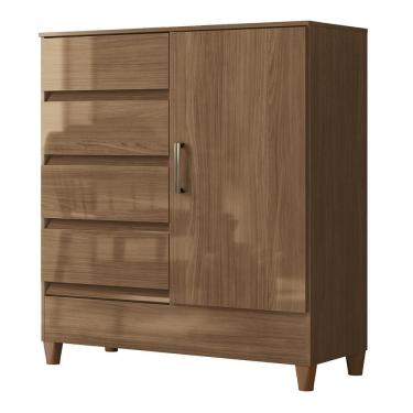 Imagem de Cômoda Fit 1 Porta e 4 Gavetas - Santos Andirá