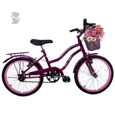 Imagem de Bicicleta Infantil Cissa 20 Retrô Feminina Verniz-Unissex