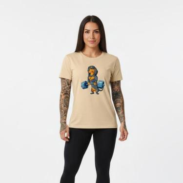 Imagem de Camiseta Feminina Algodão Premium CACHORRINHO Dontshauder Treino-Feminino