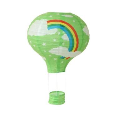 Imagem de Lanternas De Papel Em Forma De Balão De Ar Quente DIY De 12 Polegadas 