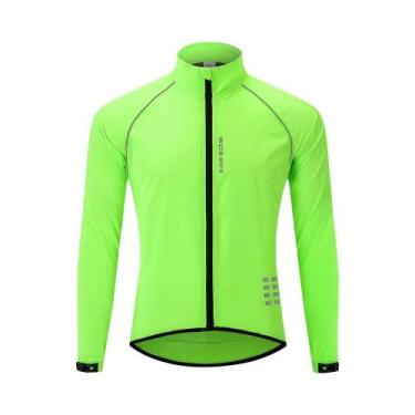 Imagem de Jaqueta Corta-Vento Masculina Ultraleve Refletiva Para Ciclismo, Manga